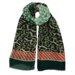 Écharpe à Imprimé Animal En Léopard Avec Des Pois Coloris MIX -Accessoires De Mode pdtimg 5001514hd