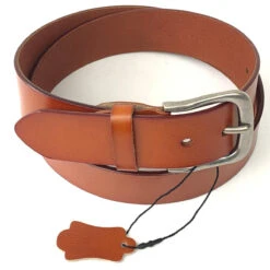 Ceinture Classique Cuir Véritable Avec Boucle Ardillon Argentée -Accessoires De Mode pdtimg 5002921hd