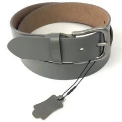Ceinture Classique Cuir Véritable Avec Boucle Ardillon Argentée -Accessoires De Mode pdtimg 5002922hd