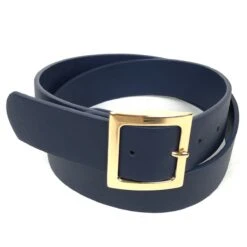 Ceinture Large Unie à Boucle Métallique Carrée Fini Dorée -Accessoires De Mode pdtimg 5002962hd