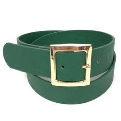 Ceinture Large Unie à Boucle Métallique Carrée Fini Dorée -Accessoires De Mode pdtimg 5002967hd