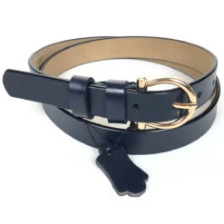 Ceinture En Vrai Cuir Dotée D'une Belle Boucle Dorée -Accessoires De Mode pdtimg 5002974hd
