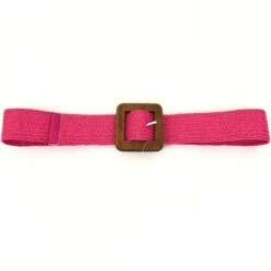 Ceinture En Paille Tressée Et Une Boucle Carrée En Bois -Accessoires De Mode pdtimg 5002984hd