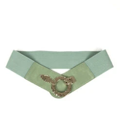 Ceinture élastique Avec Simili à Fermoir Anneau Argenté -Accessoires De Mode pdtimg 5003000hd