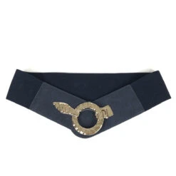 Ceinture élastique Avec Simili à Fermoir Anneau Argenté -Accessoires De Mode pdtimg 5003005hd