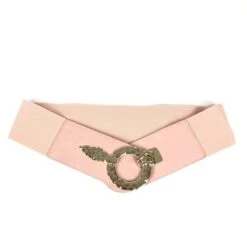 Ceinture élastique Avec Simili à Fermoir Anneau Argenté -Accessoires De Mode pdtimg 5003008hd