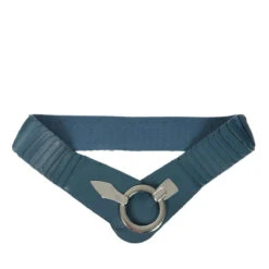 Ceinture De Hanche élastique Large à Fermoir Anneau Argent -Accessoires De Mode pdtimg 5003024hd