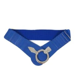 Ceinture De Hanche élastique Large à Fermoir Anneau Argent -Accessoires De Mode pdtimg 5003025hd