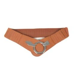 Ceinture De Hanche élastique Large à Fermoir Anneau Argent -Accessoires De Mode pdtimg 5003027hd