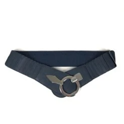 Ceinture De Hanche élastique Large à Fermoir Anneau Argent -Accessoires De Mode pdtimg 5003031hd