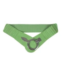 Ceinture De Hanche élastique Large à Fermoir Anneau Argent -Accessoires De Mode pdtimg 5003038hd