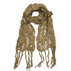 Foulard Crochetée à La Main En Fil D'acrylique Et Franges Coloris MIX -Accessoires De Mode pdtimg 5003335hd