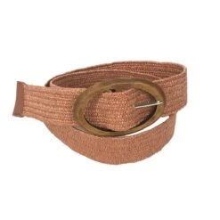 Ceinture élastique Tressée Avec Boucle Ovale En Bois -Accessoires De Mode pdtimg 5004352hd
