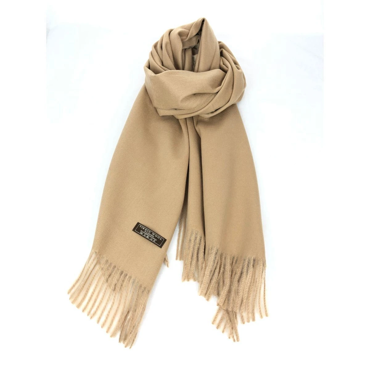 Écharpe Laine Et Cachemire Avec Des Bords Frangés 5 Écharpe Laine Et Cachemire Avec Des Bords Frangés – Image 3