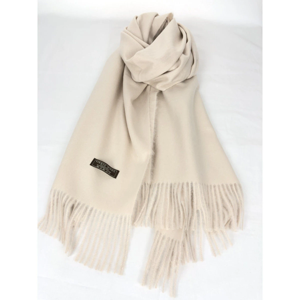 Écharpe Laine Et Cachemire Avec Des Bords Frangés 6 Écharpe Laine Et Cachemire Avec Des Bords Frangés – Image 4