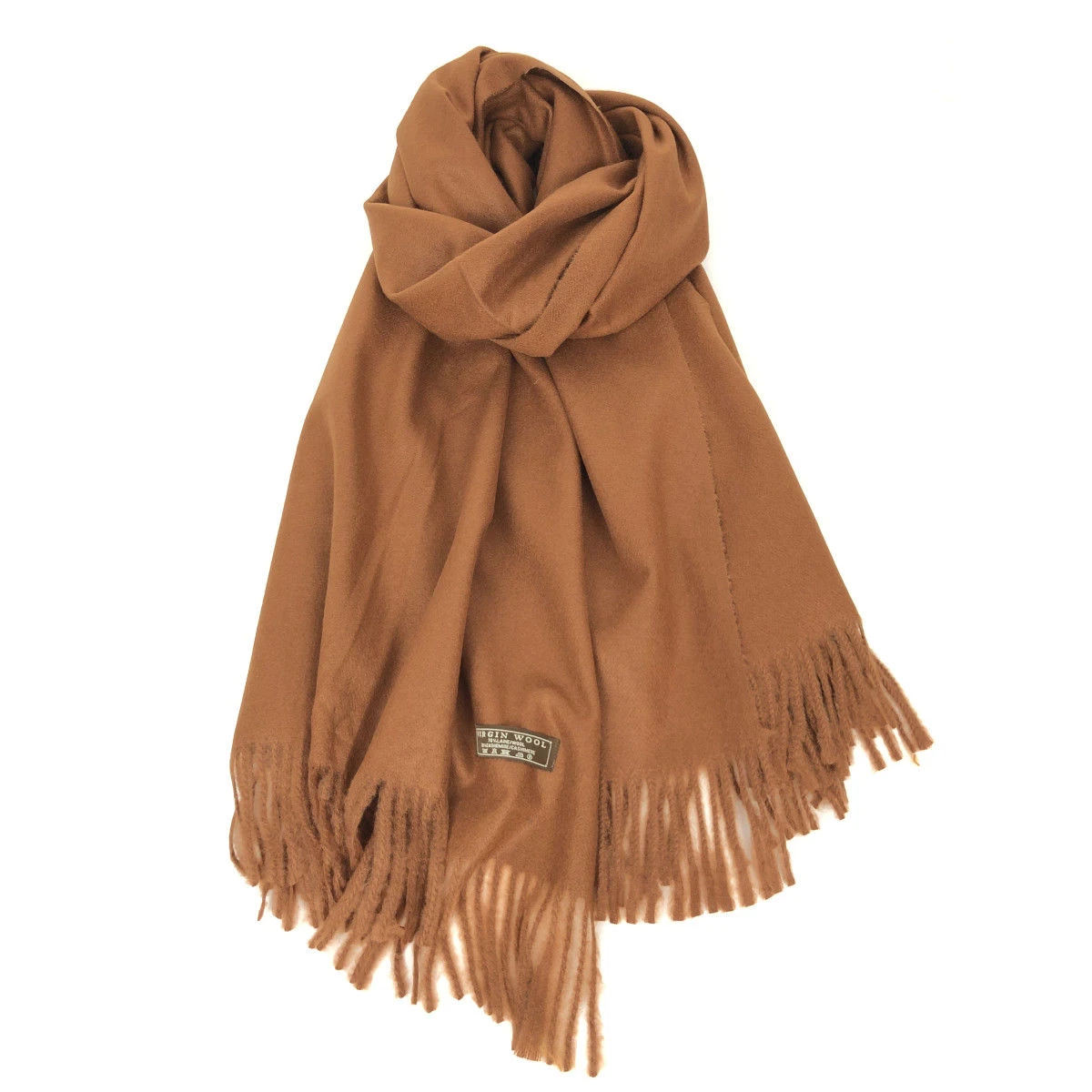 Écharpe Laine Et Cachemire Avec Des Bords Frangés 10 Écharpe Laine Et Cachemire Avec Des Bords Frangés – Image 8