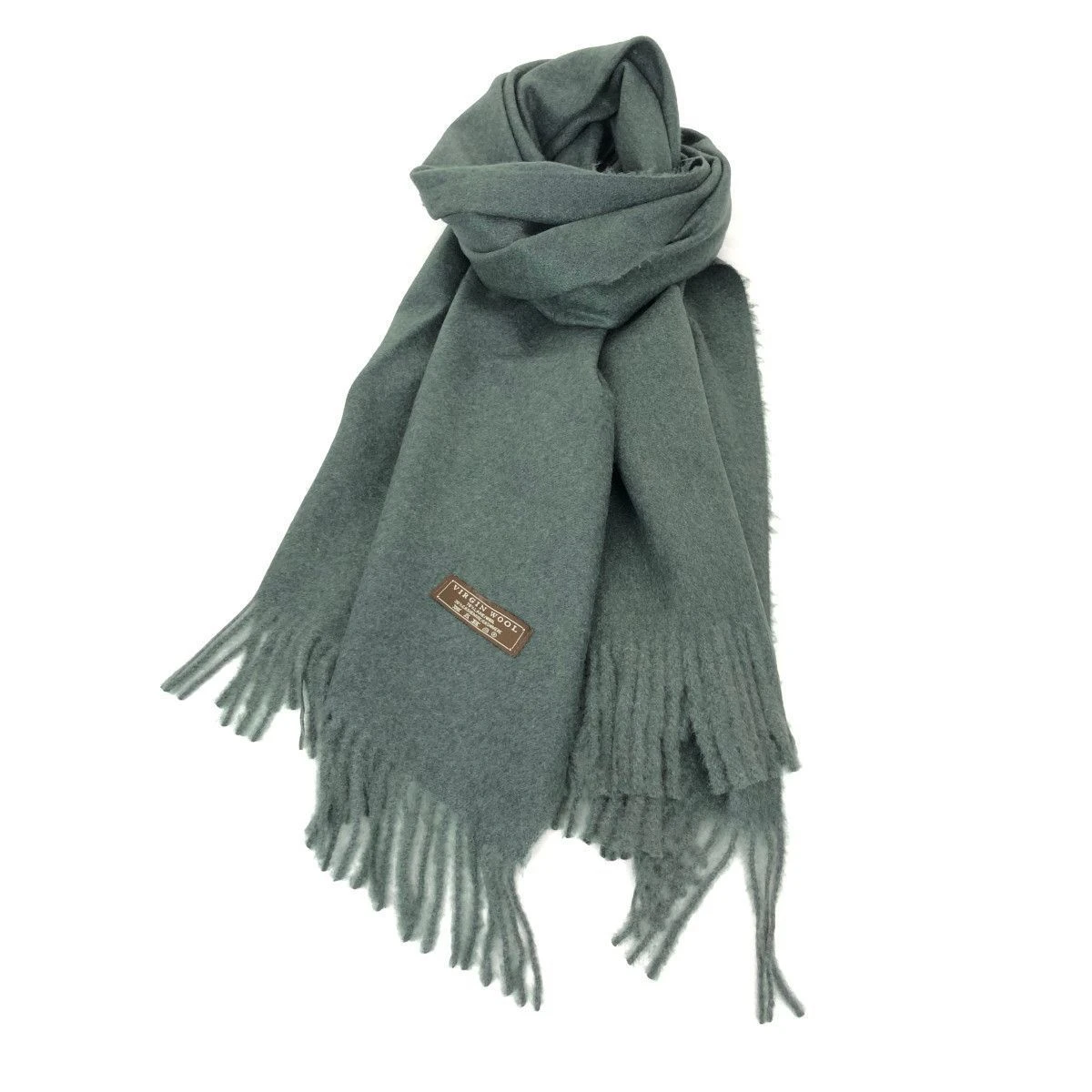 Écharpe Laine Et Cachemire Avec Des Bords Frangés 15 Écharpe Laine Et Cachemire Avec Des Bords Frangés – Image 13