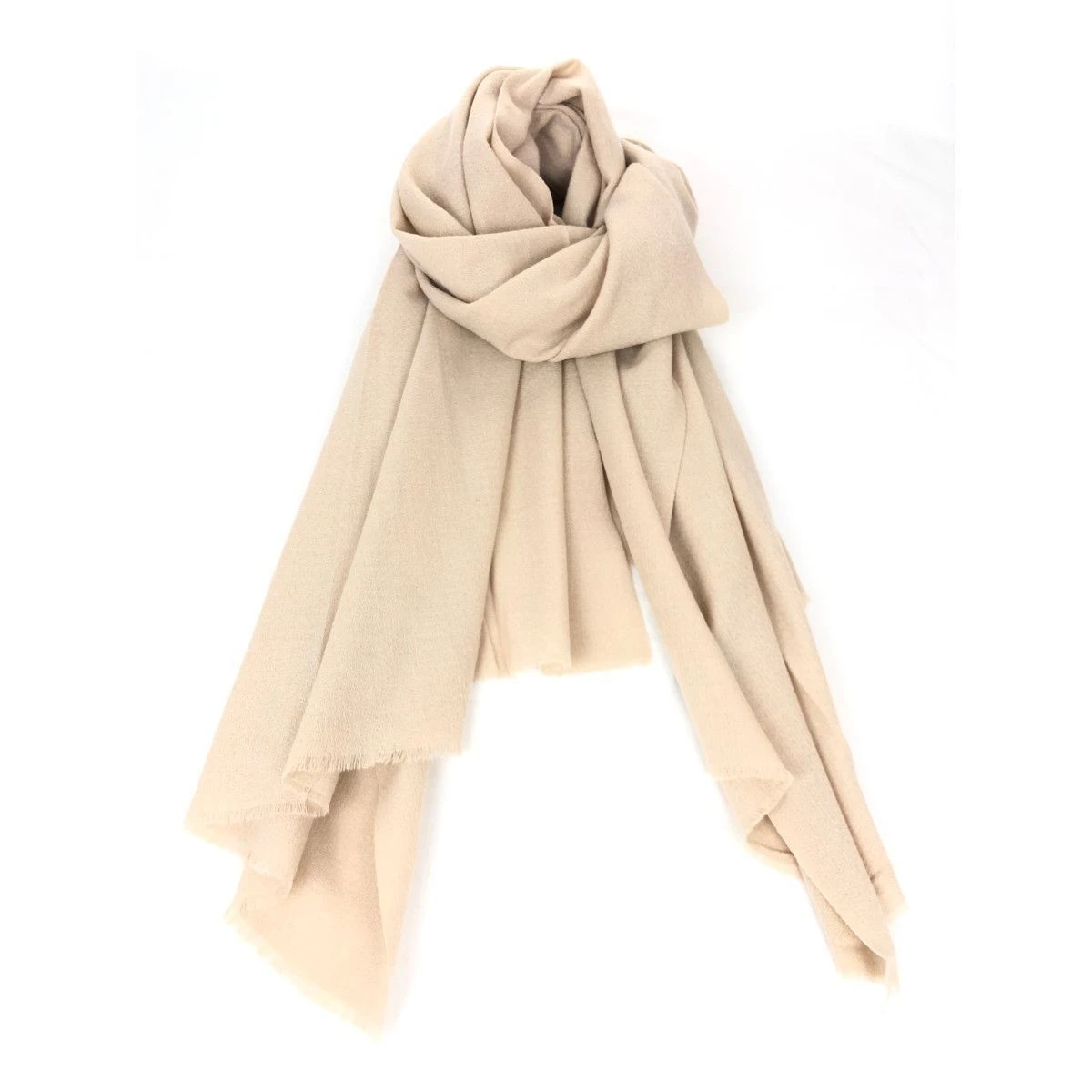 Écharpe Unie Légère En Laine Mélangée Avec Cachemire 5 Écharpe Unie Légère En Laine Mélangée Avec Cachemire – Image 3