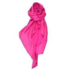 Foulard Uni Soyeux Avec Un Mélange De Viscose Et Soie -Accessoires De Mode pdtimg 5004444hd