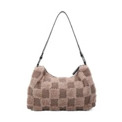 Sac à Main Fausse Fourrure Orné De Motifs Avec Carreaux 33 Sac à Main Fausse Fourrure Orné De Motifs Avec Carreaux -Accessoires De Mode pdtimg 5005357hd