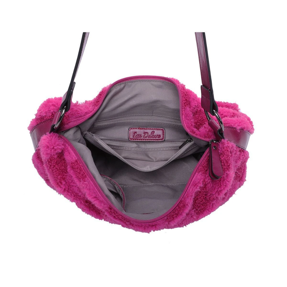 Sac à Main Fausse Fourrure Orné De Motifs Avec Carreaux 8 Sac à Main Fausse Fourrure Orné De Motifs Avec Carreaux – Image 6