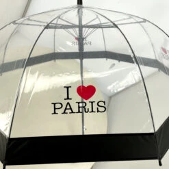 Parapluie Canne Transparent 8 Baleines I LOVE ❤️ PARIS 8 Parapluie Canne Transparent 8 Baleines I LOVE ❤️ PARIS -Accessoires De Mode pdtimg 5005774hd