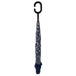 Parapluie Inversé 8 Baleines à Motif Paisley Et Bords à Pois -Accessoires De Mode pdtimg 5005875hd