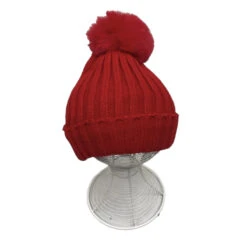 Assortiment Bonnet Doublé Fourrure à Torsades Et Pompon -Accessoires De Mode pdtimg 5007652hd