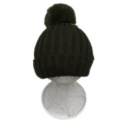 Assortiment Bonnet Doublé Fourrure à Torsades Et Pompon -Accessoires De Mode pdtimg 5007655hd