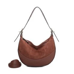 Sac Porté épaule Bimatière En Simili Cuir Grainé Et Suède 28 Sac Porté épaule Bimatière En Simili Cuir Grainé Et Suède -Accessoires De Mode pdtimg 5008360hd