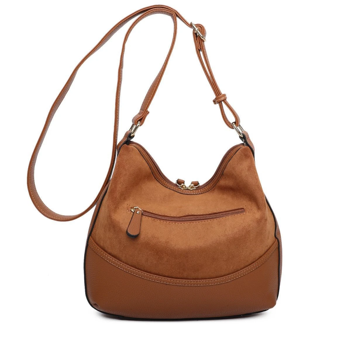 Sac à Bandoulière Bimatière Fermé Par Zip Double Curseur 7 Sac à Bandoulière Bimatière Fermé Par Zip Double Curseur – Image 5