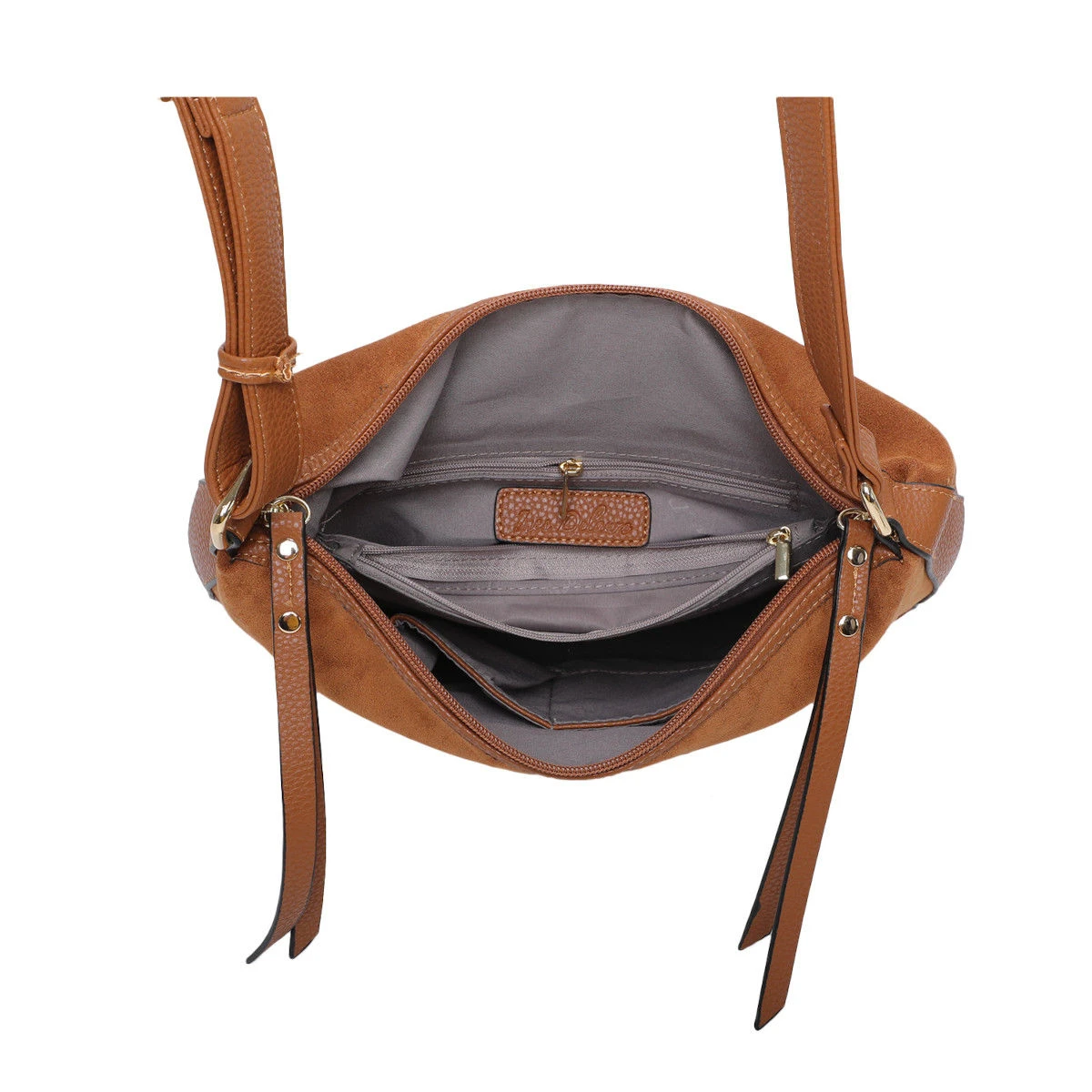 Sac à Bandoulière Bimatière Fermé Par Zip Double Curseur 8 Sac à Bandoulière Bimatière Fermé Par Zip Double Curseur – Image 6