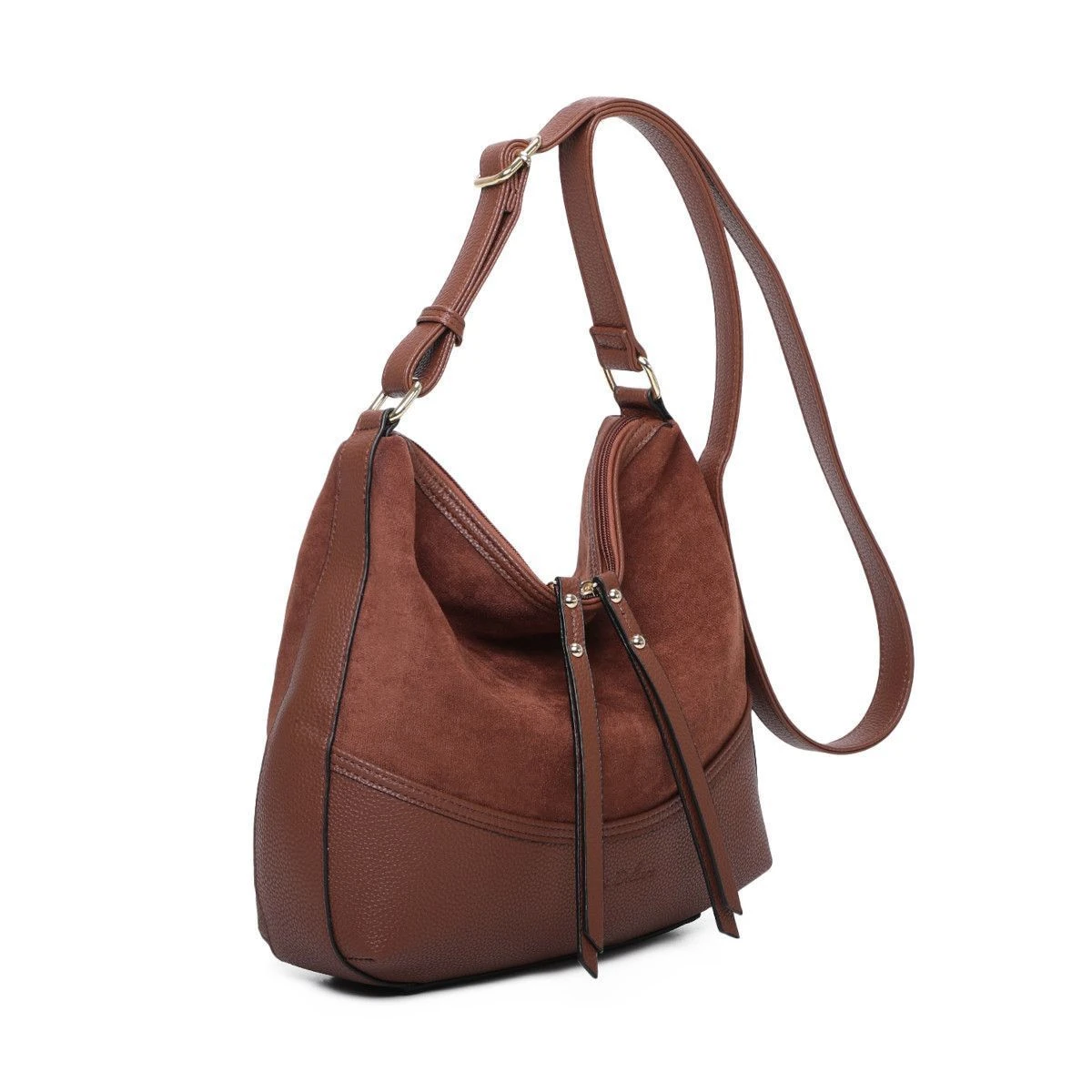 Sac à Bandoulière Bimatière Fermé Par Zip Double Curseur 10 Sac à Bandoulière Bimatière Fermé Par Zip Double Curseur – Image 8