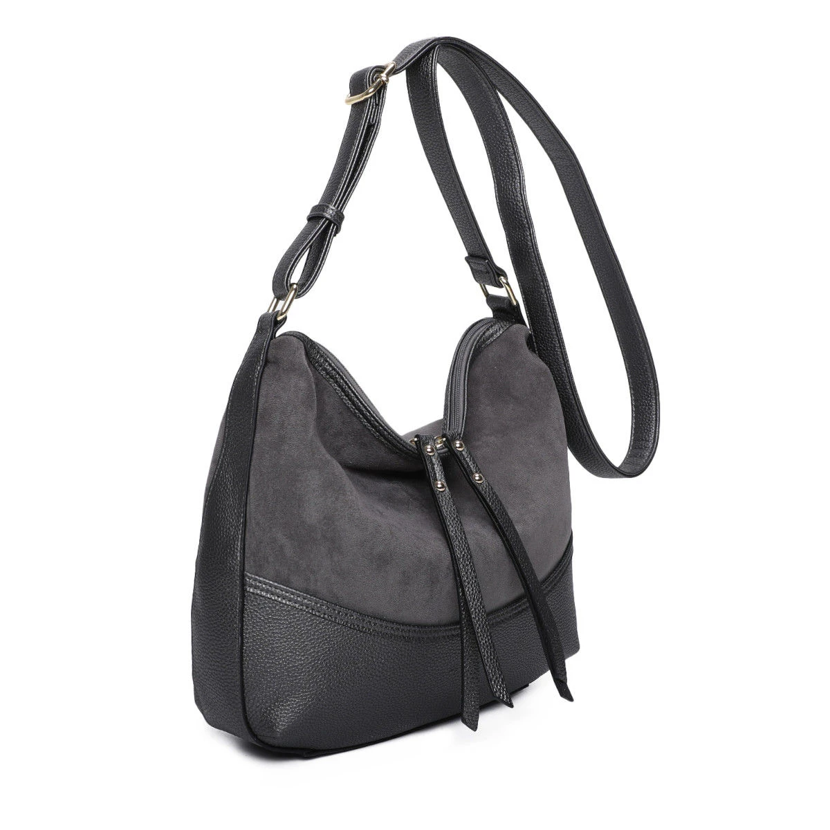 Sac à Bandoulière Bimatière Fermé Par Zip Double Curseur 12 Sac à Bandoulière Bimatière Fermé Par Zip Double Curseur – Image 10