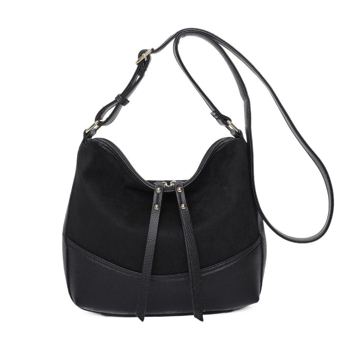 Sac à Bandoulière Bimatière Fermé Par Zip Double Curseur 17 Sac à Bandoulière Bimatière Fermé Par Zip Double Curseur – Image 15