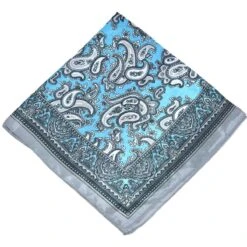 Bandana Carré Effet Satiné Habillé De Motifs Paisley -Accessoires De Mode pdtimg 5009873hd