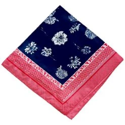 Bandana Carré 2 Tons à Imprimé Fleurs Et Graphiques -Accessoires De Mode pdtimg 5009883hd