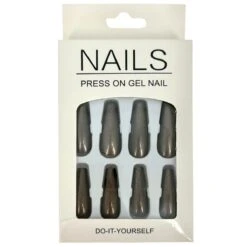 Faux Ongles En Plastique Uni à Effet Métallisé 11 Faux Ongles En Plastique Uni à Effet Métallisé -Accessoires De Mode pdtimg 5009962hd