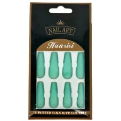 Faux Ongles De Couleur Unie à Finition Mate -Accessoires De Mode pdtimg 5010097hd