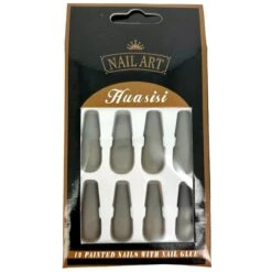 Faux Ongles De Couleur Unie à Finition Mate -Accessoires De Mode pdtimg 5010104hd