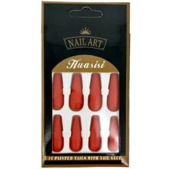 Faux Ongles De Couleur Unie à Finition Mate -Accessoires De Mode pdtimg 5010105hd