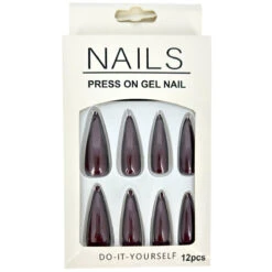 Faux Ongles Long En Plastique De Couleur Unie -Accessoires De Mode pdtimg 5010115hd