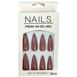 Faux Ongles Long En Plastique De Couleur Unie -Accessoires De Mode pdtimg 5010119hd