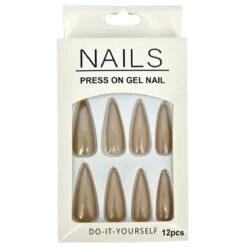 Faux Ongles Long En Plastique De Couleur Unie -Accessoires De Mode pdtimg 5010122hd