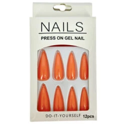 Faux Ongles Long En Plastique De Couleur Unie -Accessoires De Mode pdtimg 5010123hd