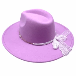 Chapeau Style Feutrine Avec Cordons à Perles Et Fleurs -Accessoires De Mode pdtimg 5010418b