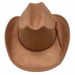 Chapeau De Cowboy à Fine Bande Tressée Autour De La Base -Accessoires De Mode pdtimg 5010439b