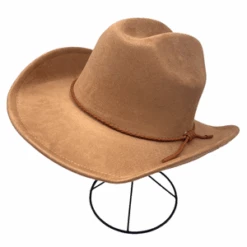 Chapeau De Cowboy à Fine Bande Tressée Autour De La Base -Accessoires De Mode pdtimg 5010442b