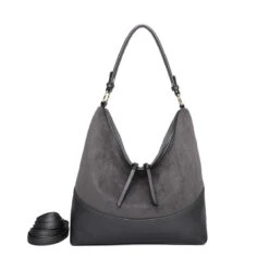 Sac Cabas Bimatière Conçu En Faux Suède Et Simili Cuir -Accessoires De Mode pdtimg 5010889hd