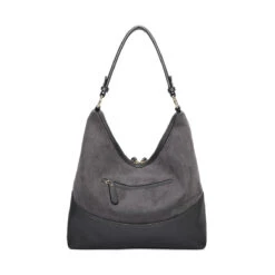 Sac Cabas Bimatière Conçu En Faux Suède Et Simili Cuir -Accessoires De Mode pdtimg 5010891hd